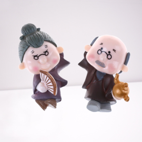 Miniature Grand Parents Fairy Toys - Back Garden Nursery