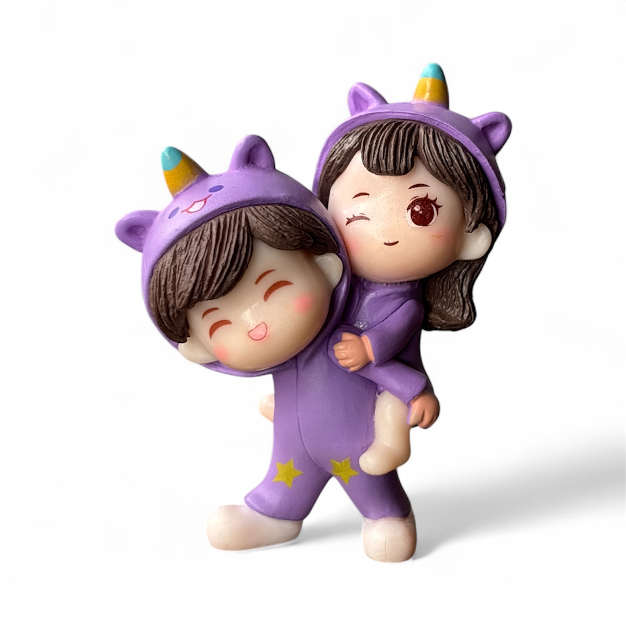 Cute Unicorn Costume Kids Miniature Figurine –  Decorative Showpiece - Back Garden Nursery