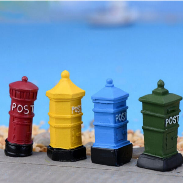 Post Box Fairy Garden Miniature Ornaments 1pc - Back Garden Nursery
