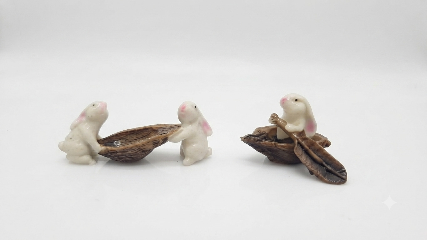 Mini Rabbit Animal Miniature Garden Toy 1pc - Back Garden Nursery
