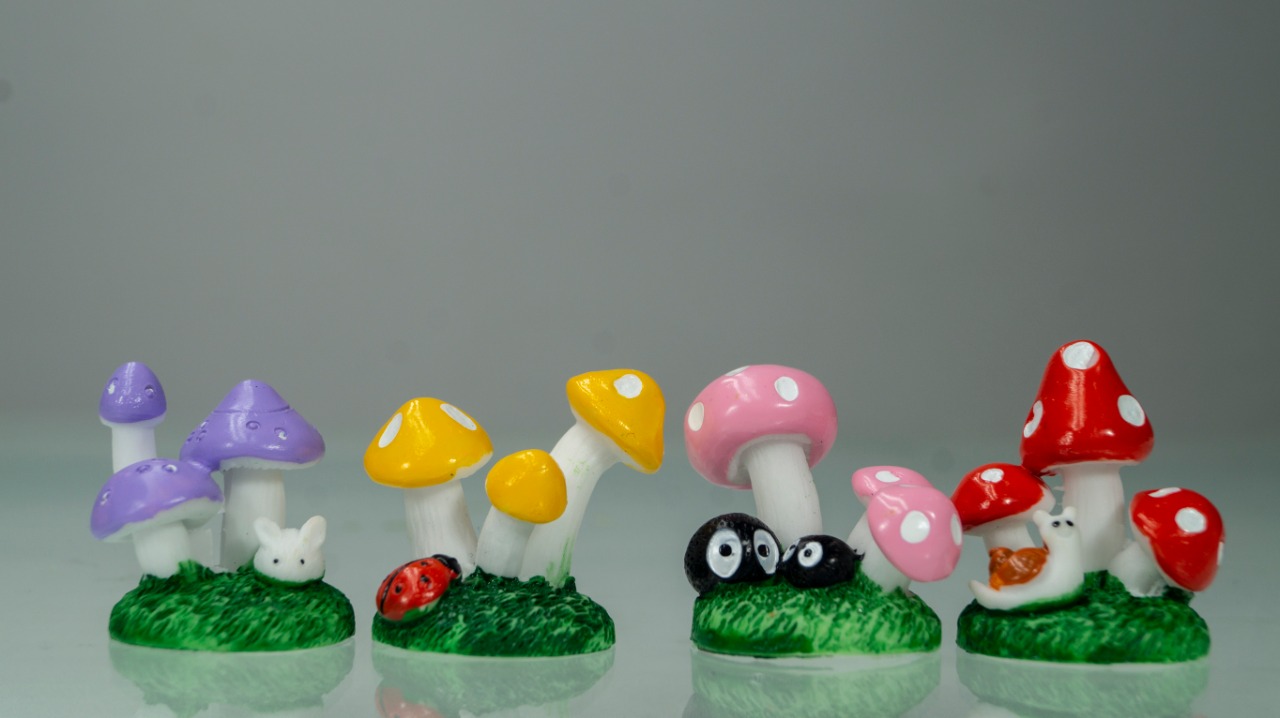 Mini Pop it Mushroom Fairy Garden Miniature 1 pc - Back Garden Nursery