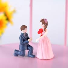 Wedding Couple Miniature Fairy Garden - Back Garden Nursery