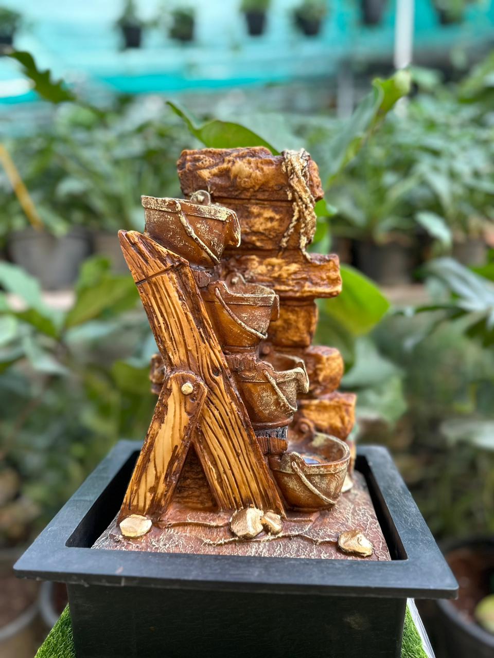 16" INCH Three Step TableTop Water Fountain for Home & garden decor