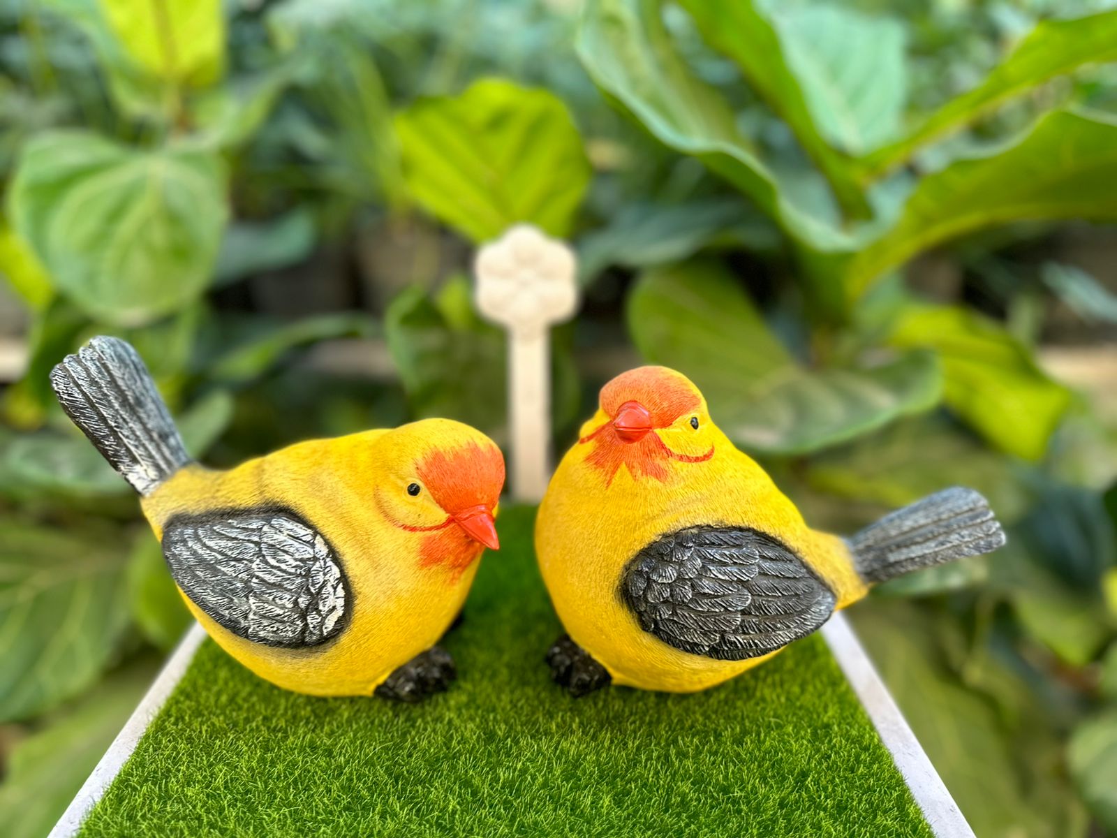 9" inch Big Bird showpiece Set of 2 for Home and Garden Decor