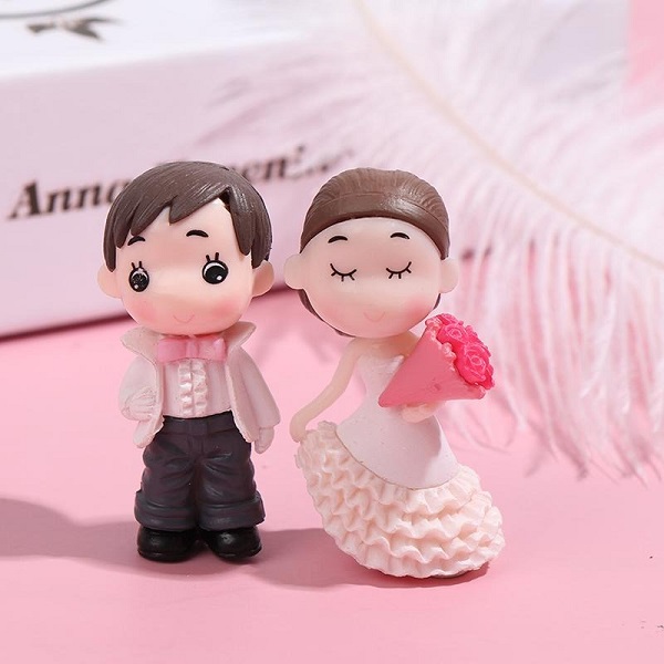 Wedding Couple Fairy  Miniature  - Back Garden Nursery