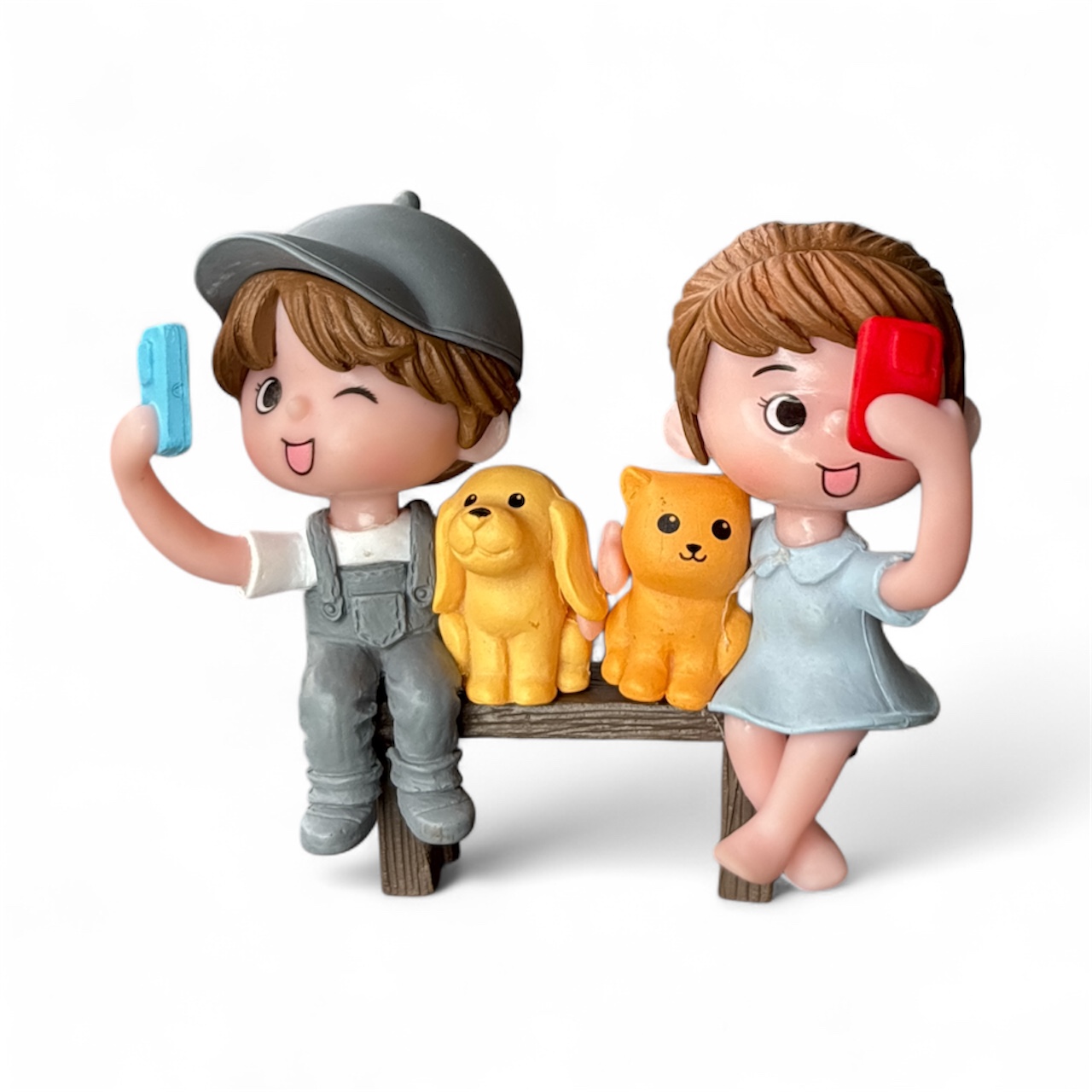 Cute Selfie Couple  Miniature - Back Garden Nursery