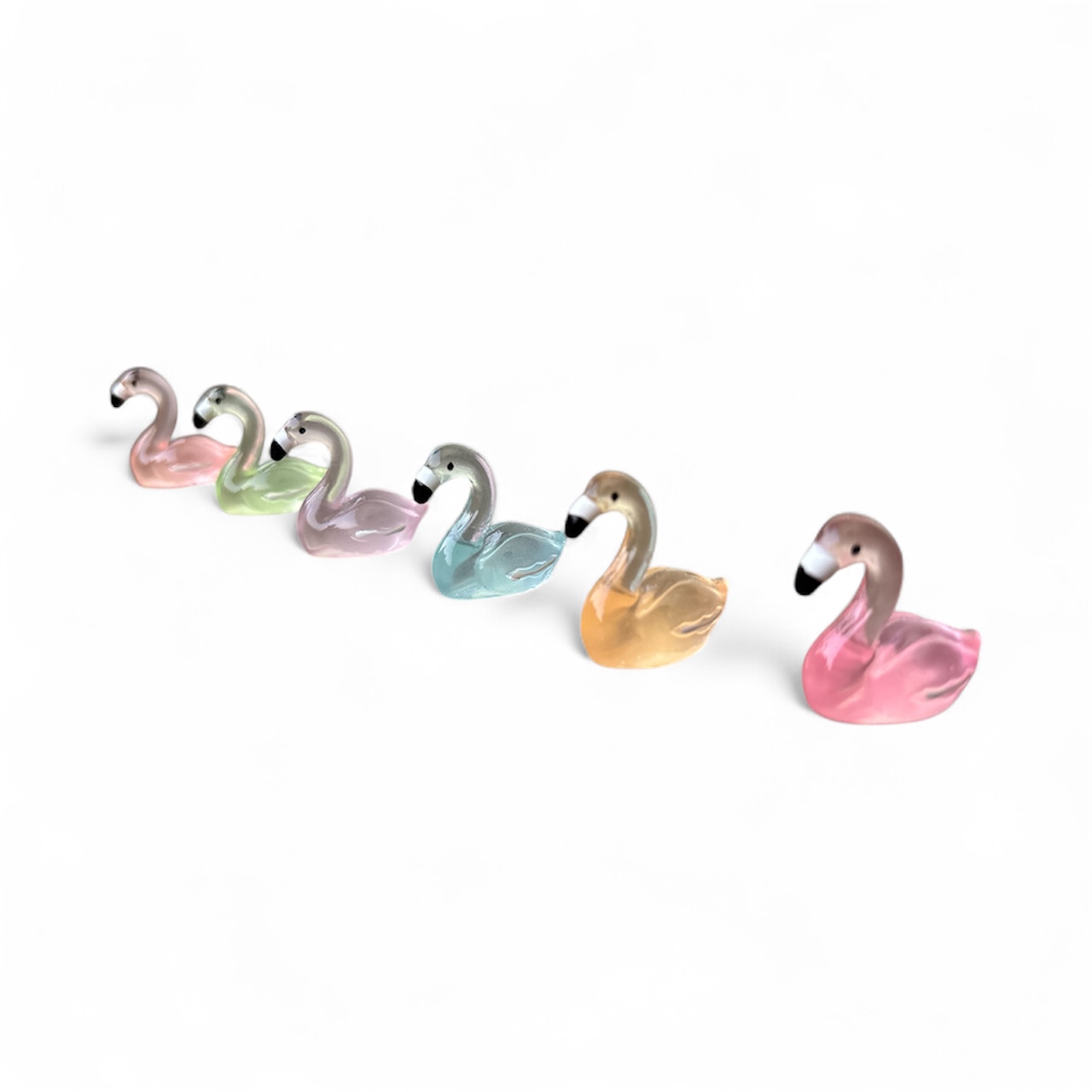 Mini Glowy Swan Resin Set - Glow in Dark- Back Garden Nursery