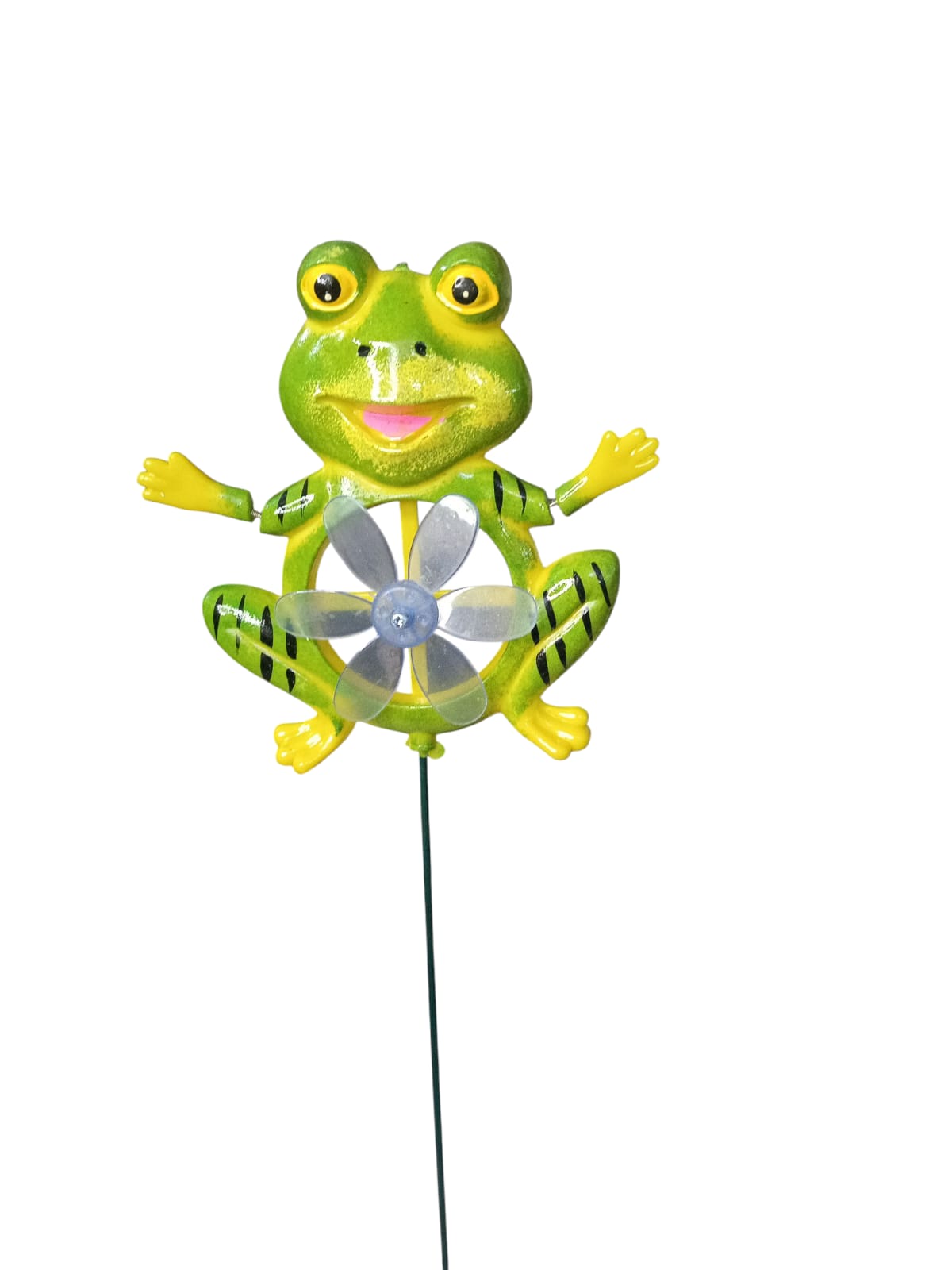 Frog Fan Stake - Garden Decor- Back Garden Nursery