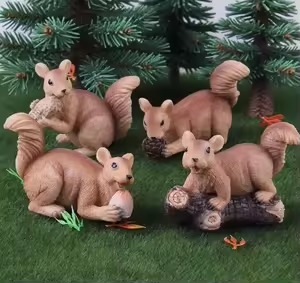 Squirrel Miniature Figurines - Back Garden Nursery