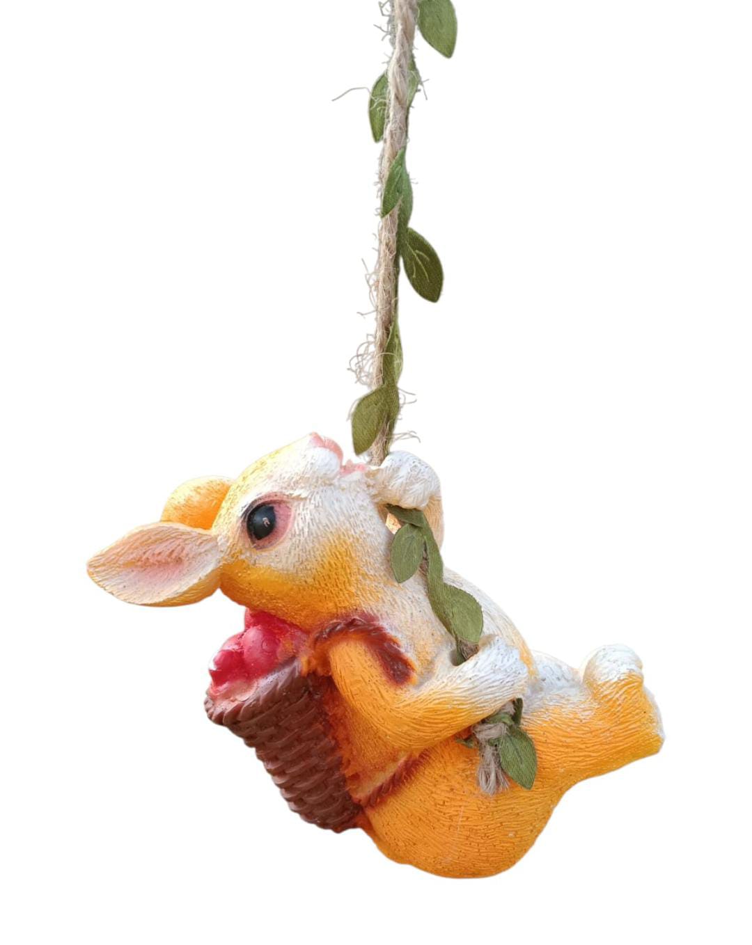 Hanging Bunny Miniature Figurine - Hanging Item - Back Garden Nursery