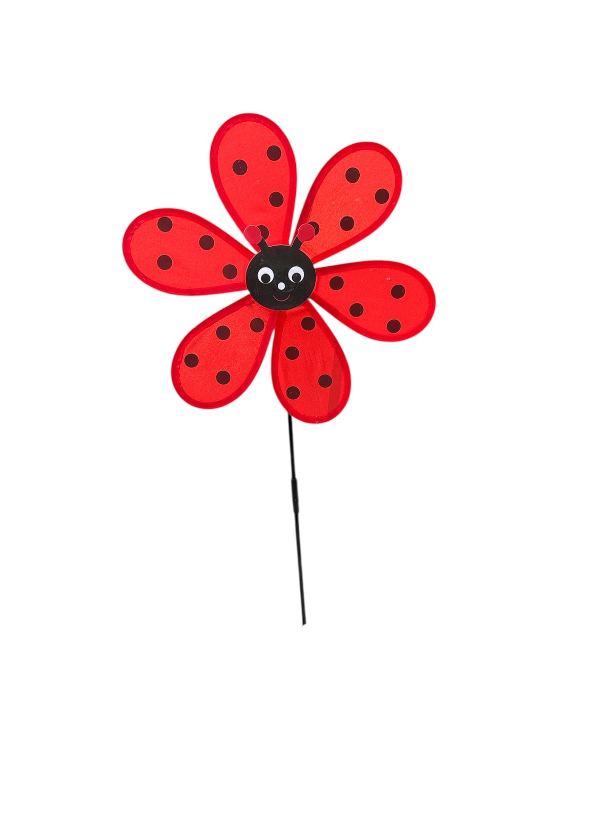 Red Ladybug Flower Garden Windmill - Set of 4 , Back Garden Nursery