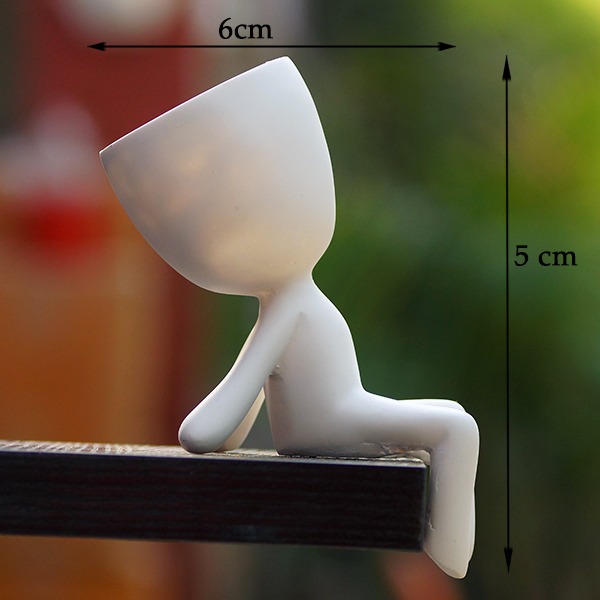 Resin Yoga Indoor Planter (Backend Arch) - Back Garden Nursery