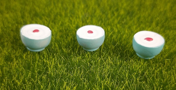 Mini Ice Cream Bowl Food Miniature (set of 3) - Back Garden Nursery
