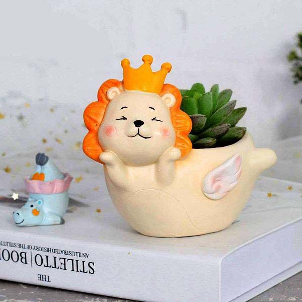 Lion King Resin Planter - Back Garden Nursery