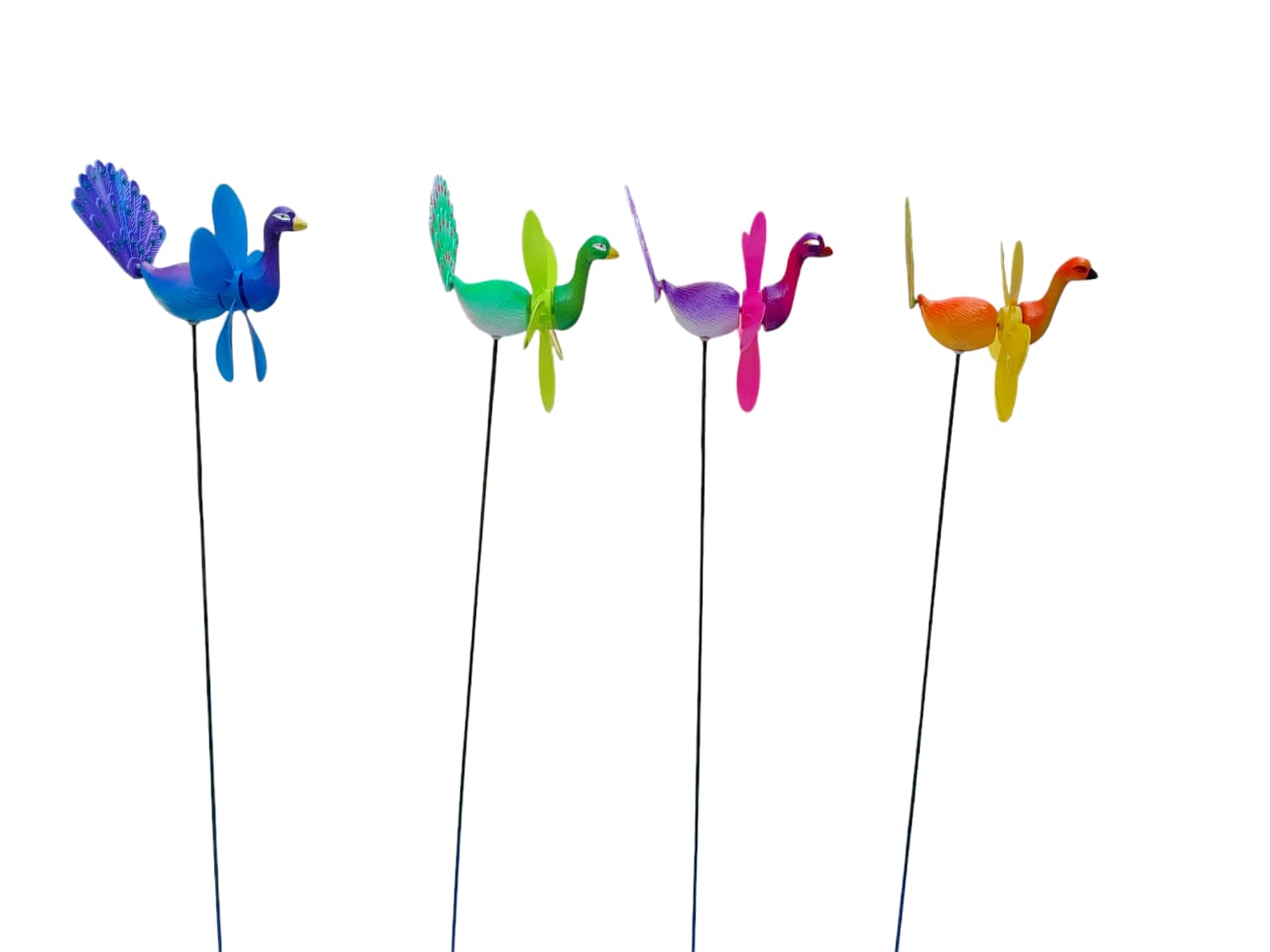 Peacock Stake - Garden Decor- Back Garden Nursery