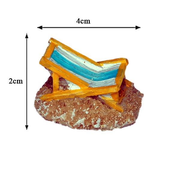 Mini Beach Bench Fairy Garden Ornament - Back Garden Nursery