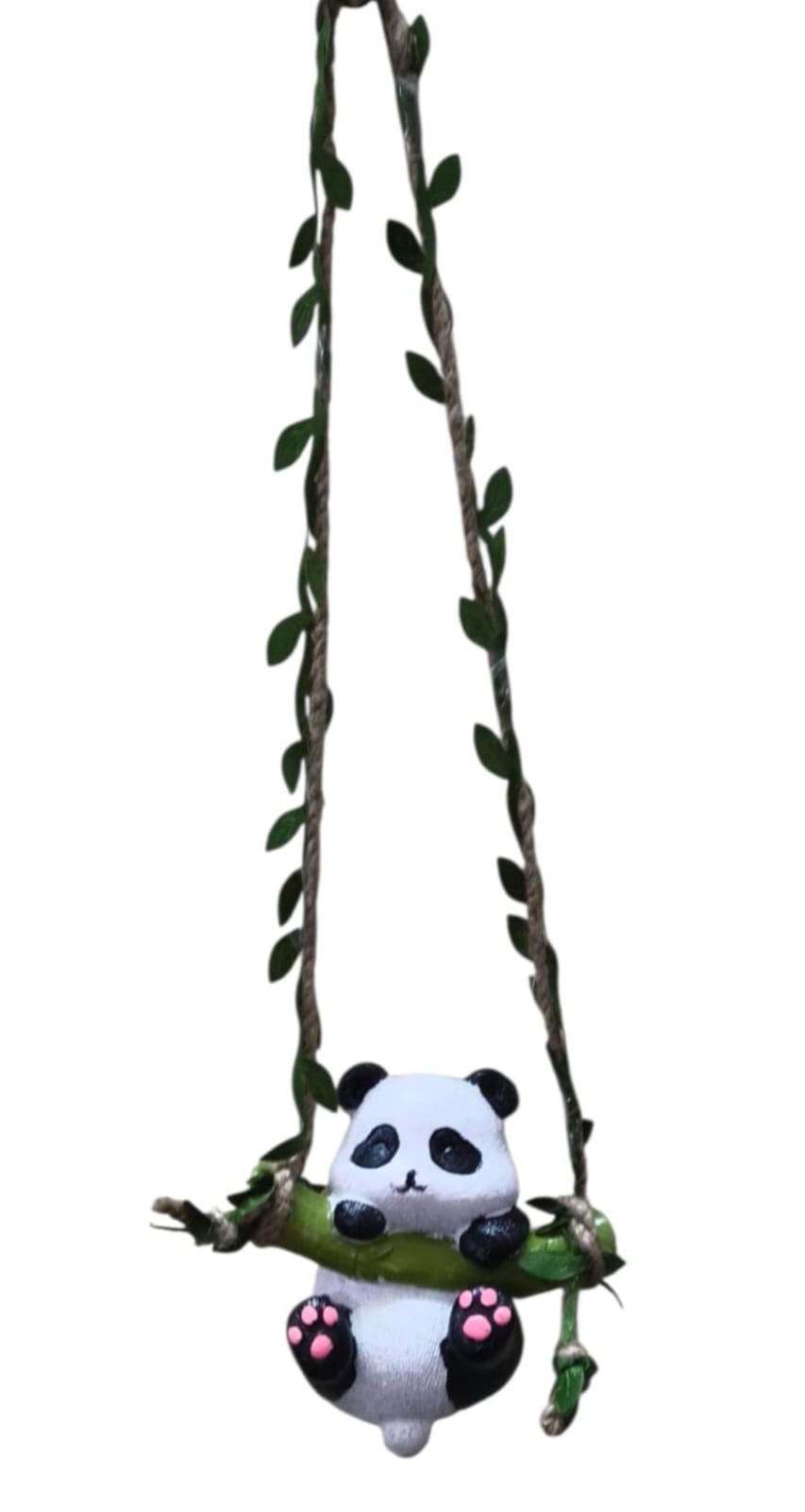 Panda Hanging Swing Miniature Figurine - Hanging Item - Back Garden Nursery