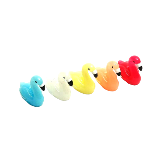 Miniature Colored Swan Garden Toy 1Pc - Back Garden Nursery