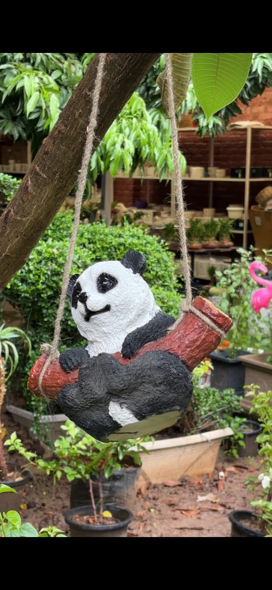 Hanging Panda / Garden Decor Item / Back Garden Nursery