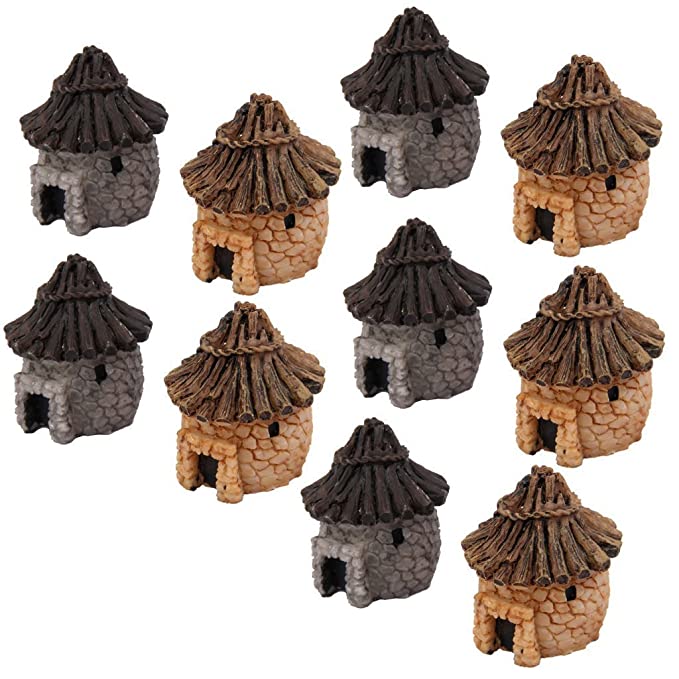 Miniature Wooden Hut  for Gardening (Set of 10) - Back Garden Nursery