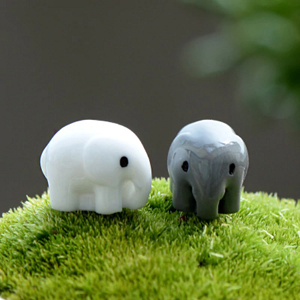 Mini Elephant Fairy Garden Toy Set of 2 - Back Garden Nursery