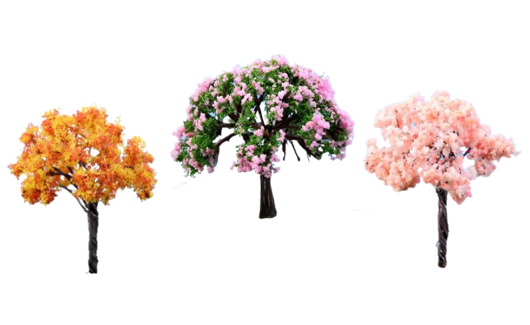 Big Decorative Miniature Trees (Set of 3) - Back Garden Nursery