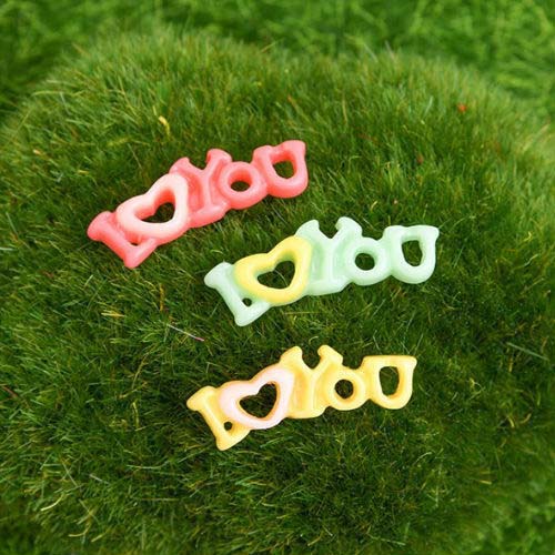 I Love You Plastic Miniature Garden Toys Set of 10 - Back Garden Nursery