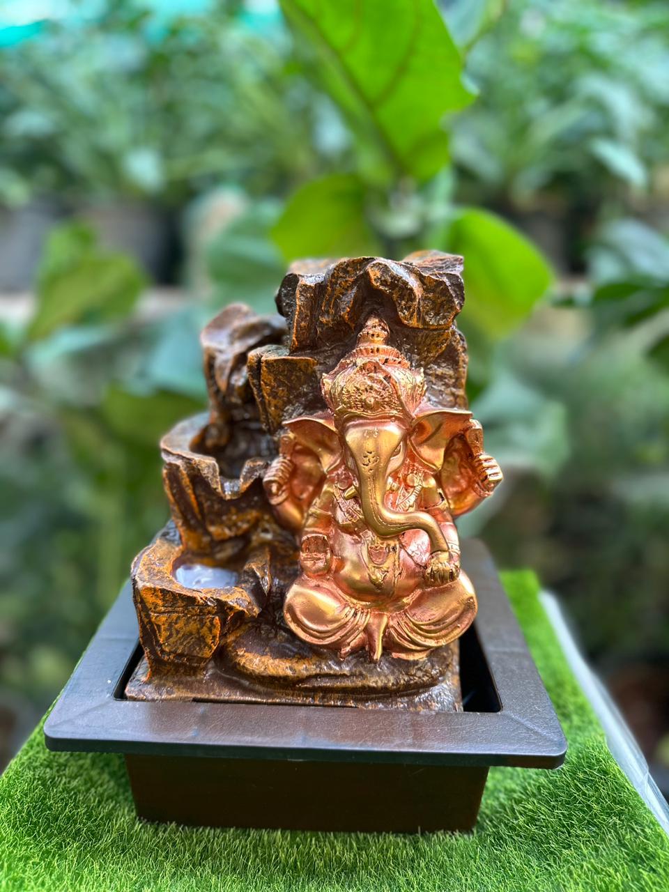 10" INCH GANESH JI Indoor And Outdoor Water Fountain- Tabletop For HOME & GARDEN DECOR