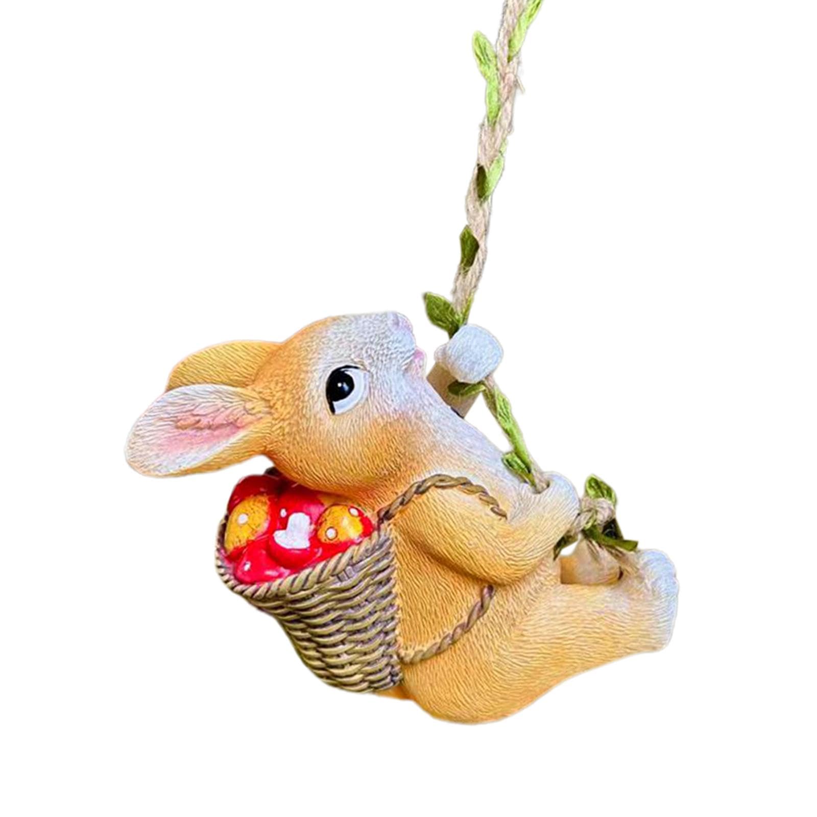 Rabbit Climbing Hanging - Hanging item - Garden Miniature Decor - Back Garden Nursery