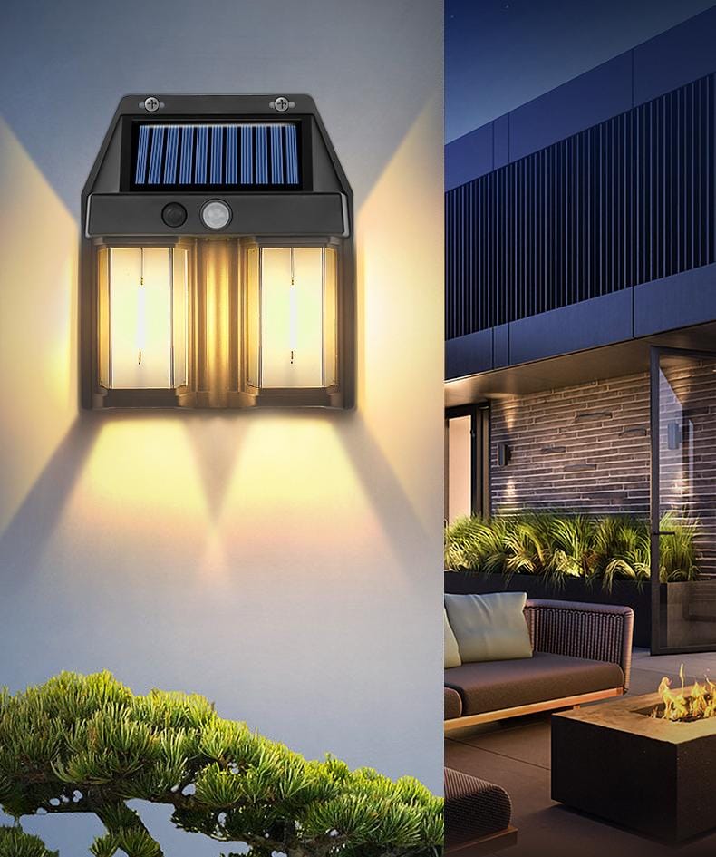 Solar LED Wall Light with Motion Sensor - Back Garden Nursery