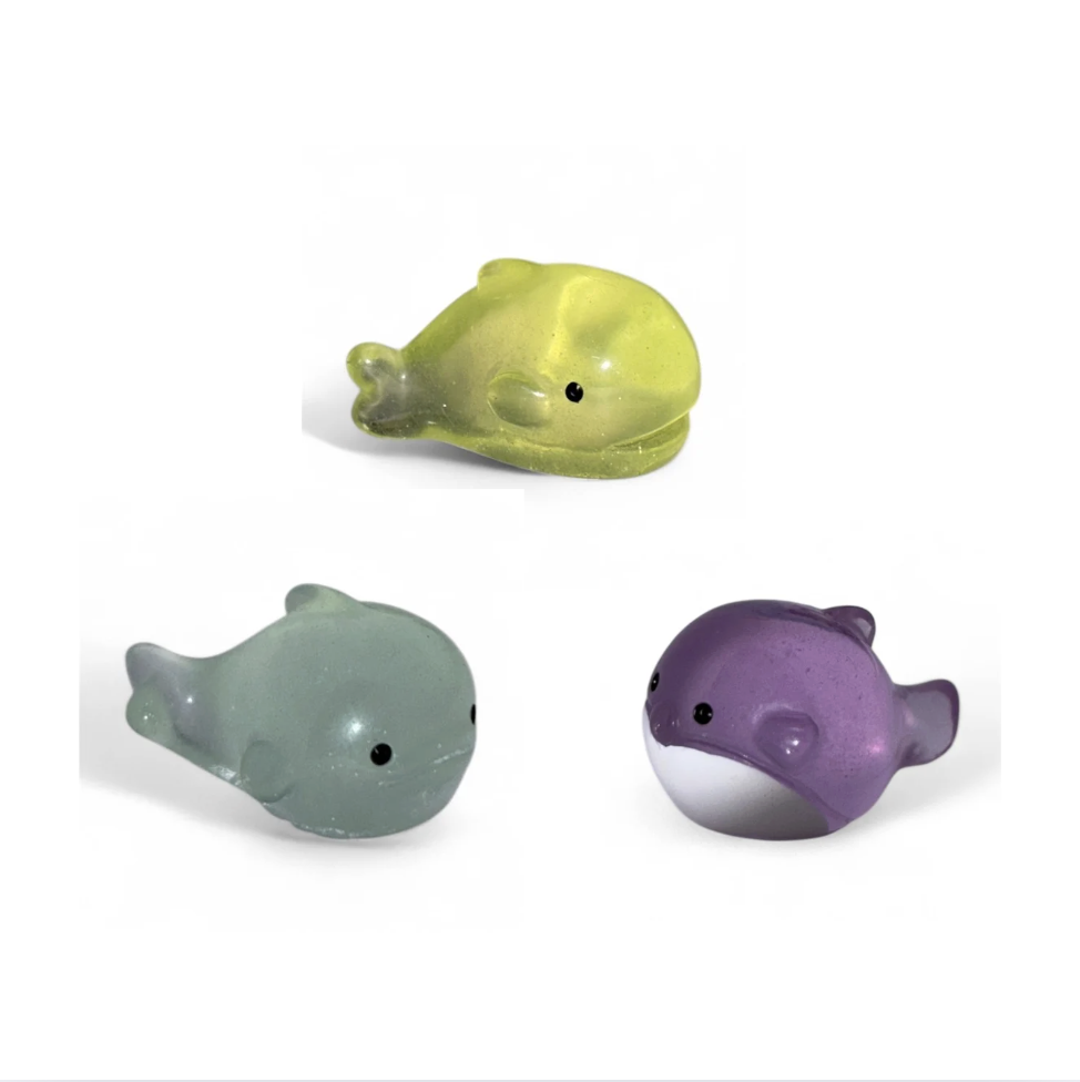 Mini Fish Resin Miniature Set  – Ocean-Inspired - Colourful Glow In Dark- Back Garden Nursery