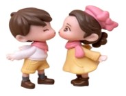 Cute Loving Couple Miniature – Romantic Garden & Cake Décor Figurine - Back Garden Nursery