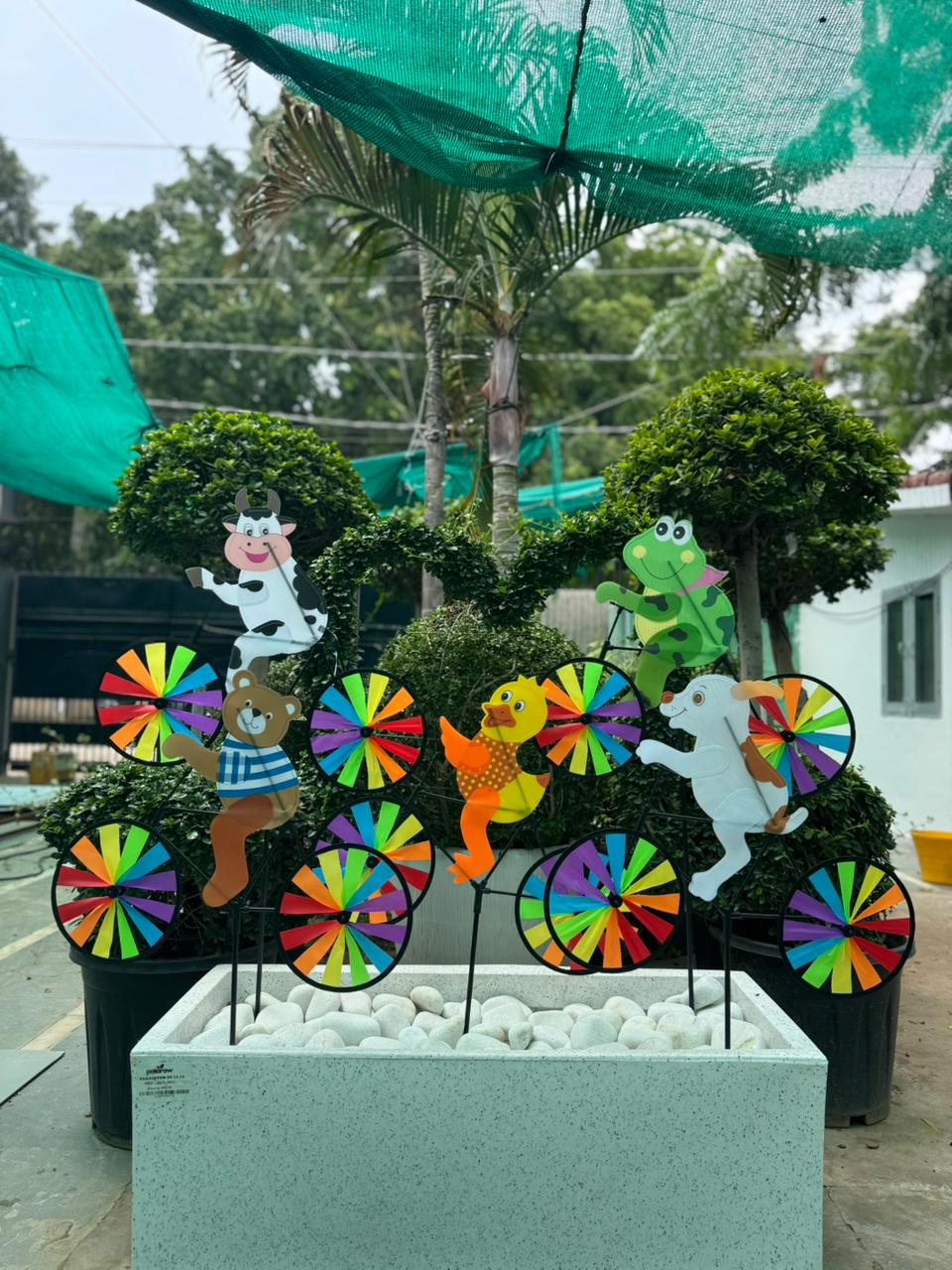 Cute Animal Windmill  Garden Decor- Back Garden Nursery