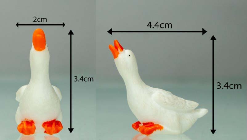 Duck Fairy White New Animal Miniature Toy 1pc - Back Garden Nursery