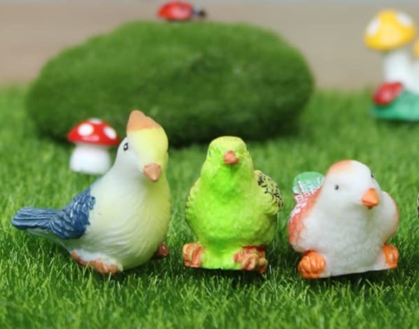 Tiny Sparrow Figurines (Set of 6) - Back Garden Nursery