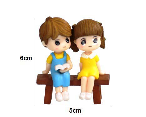 Bench Couple New Fairy Garden Miniature Toys - Back Garden Nursery